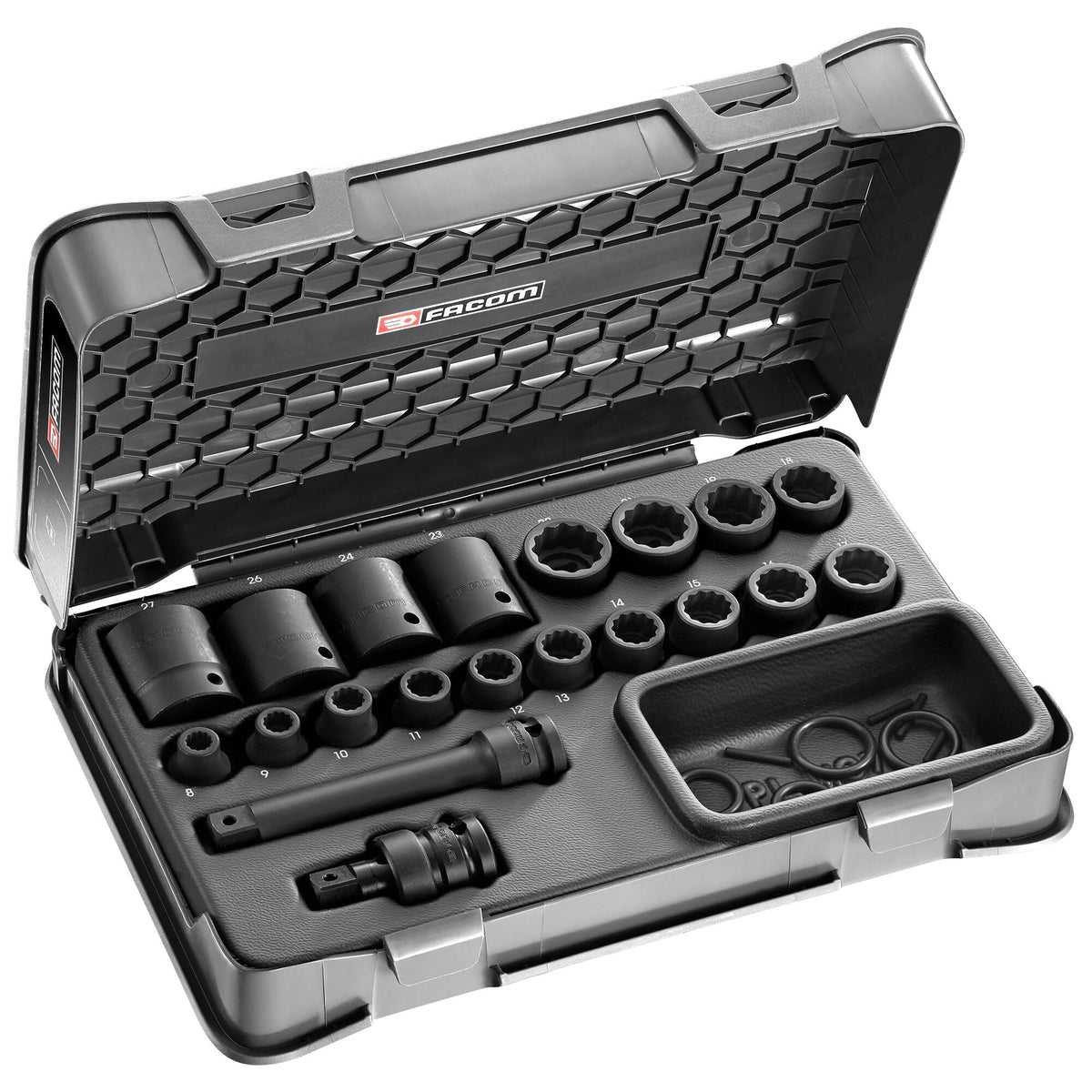 Facom 20-Piece 1/2 in Standard Impact Socket Impact Socket Set