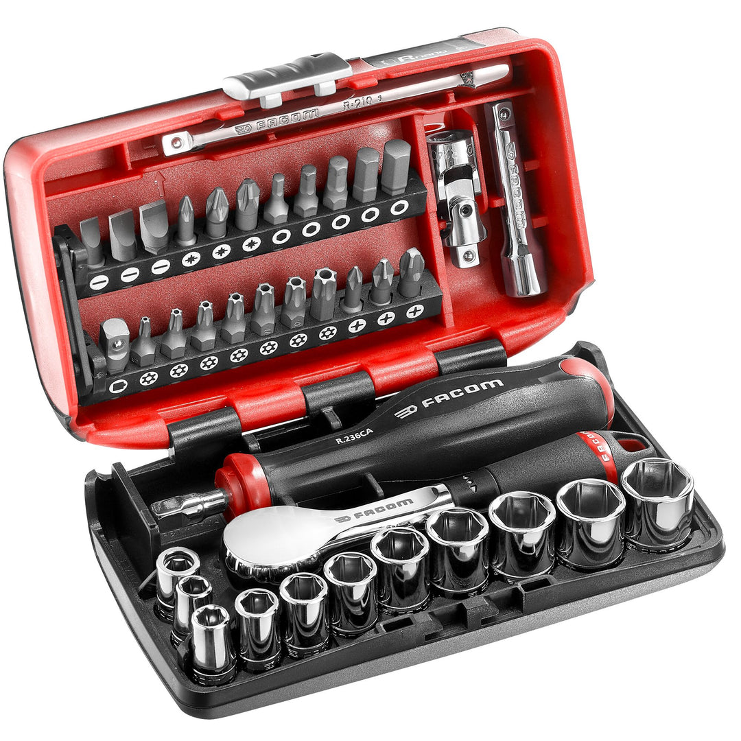 Facom 38-Piece 1/4 in Hexagon Socket Set