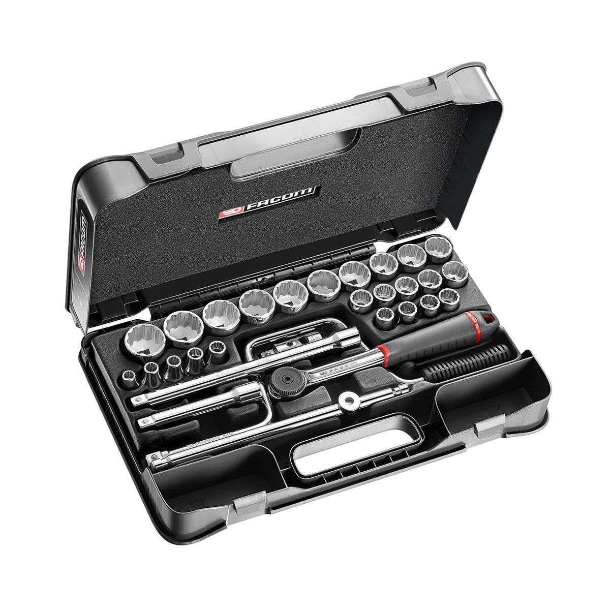 Facom 30-Piece 1/2 in Hexagon Socket Set