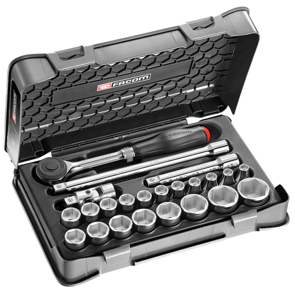 Facom 23-Piece 1/2 in 6 Point Socket Set
