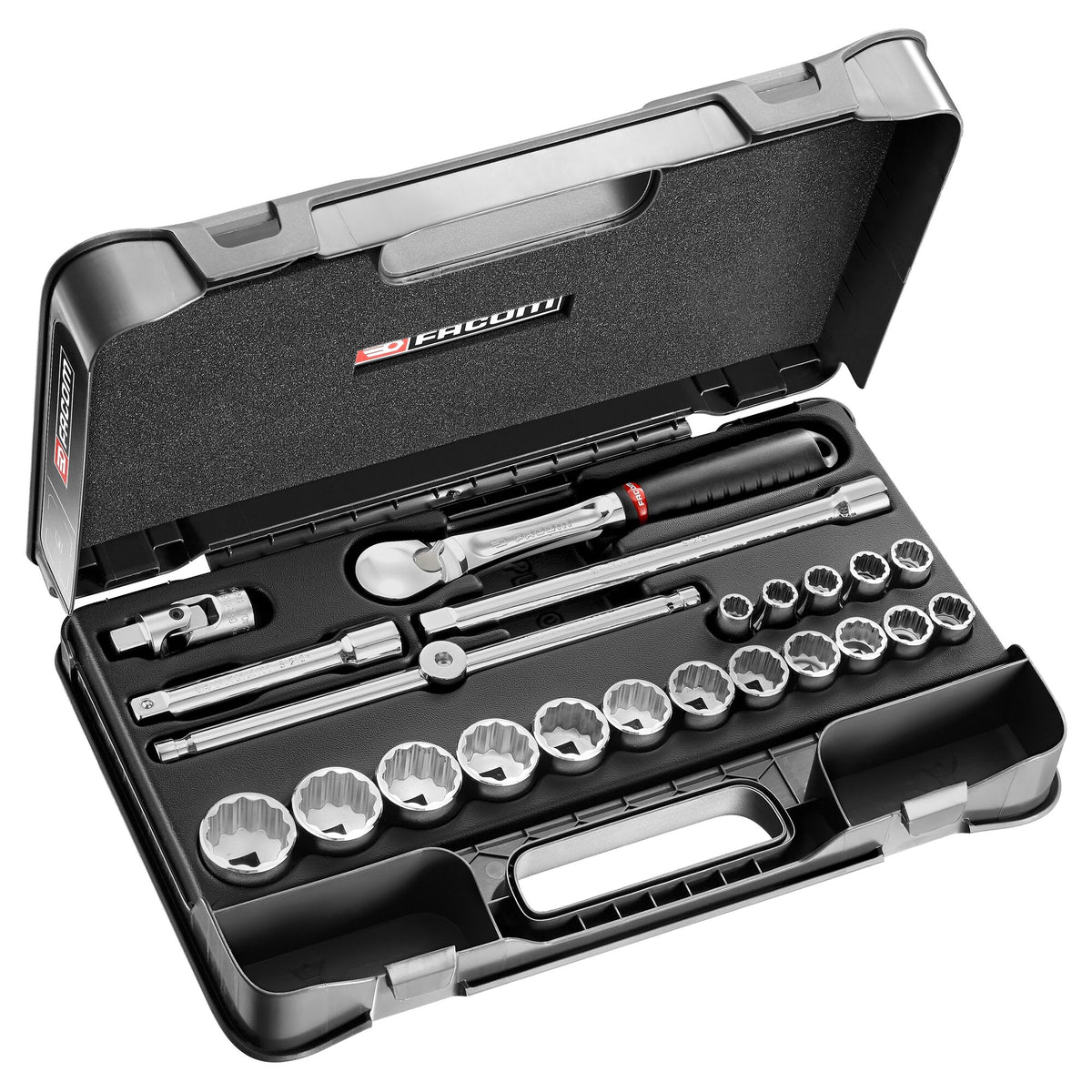 Facom 22-Piece 1/2 in 12 Point Socket Set