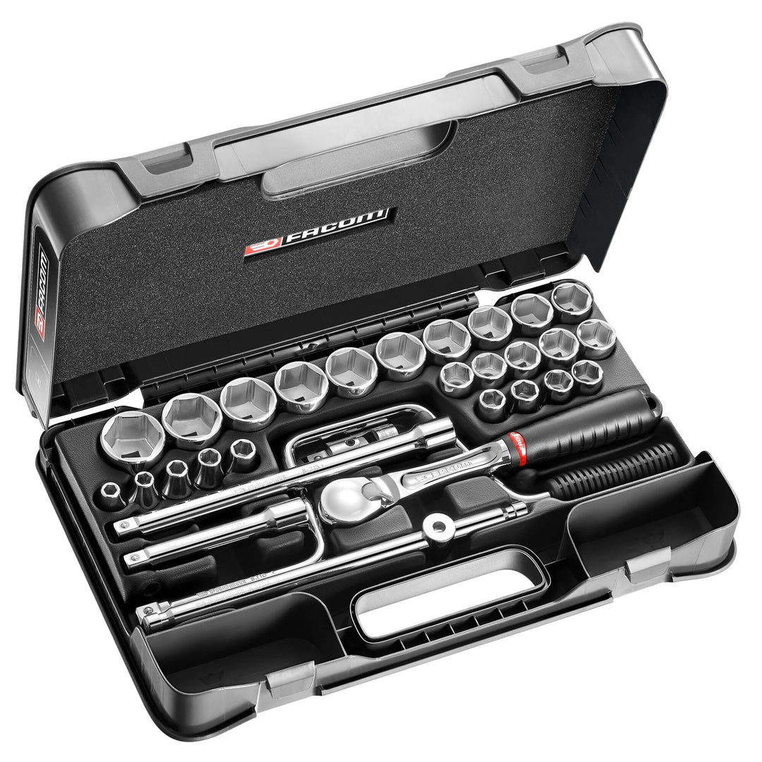 Facom 30-Piece 1/2 in Metric Socket Set