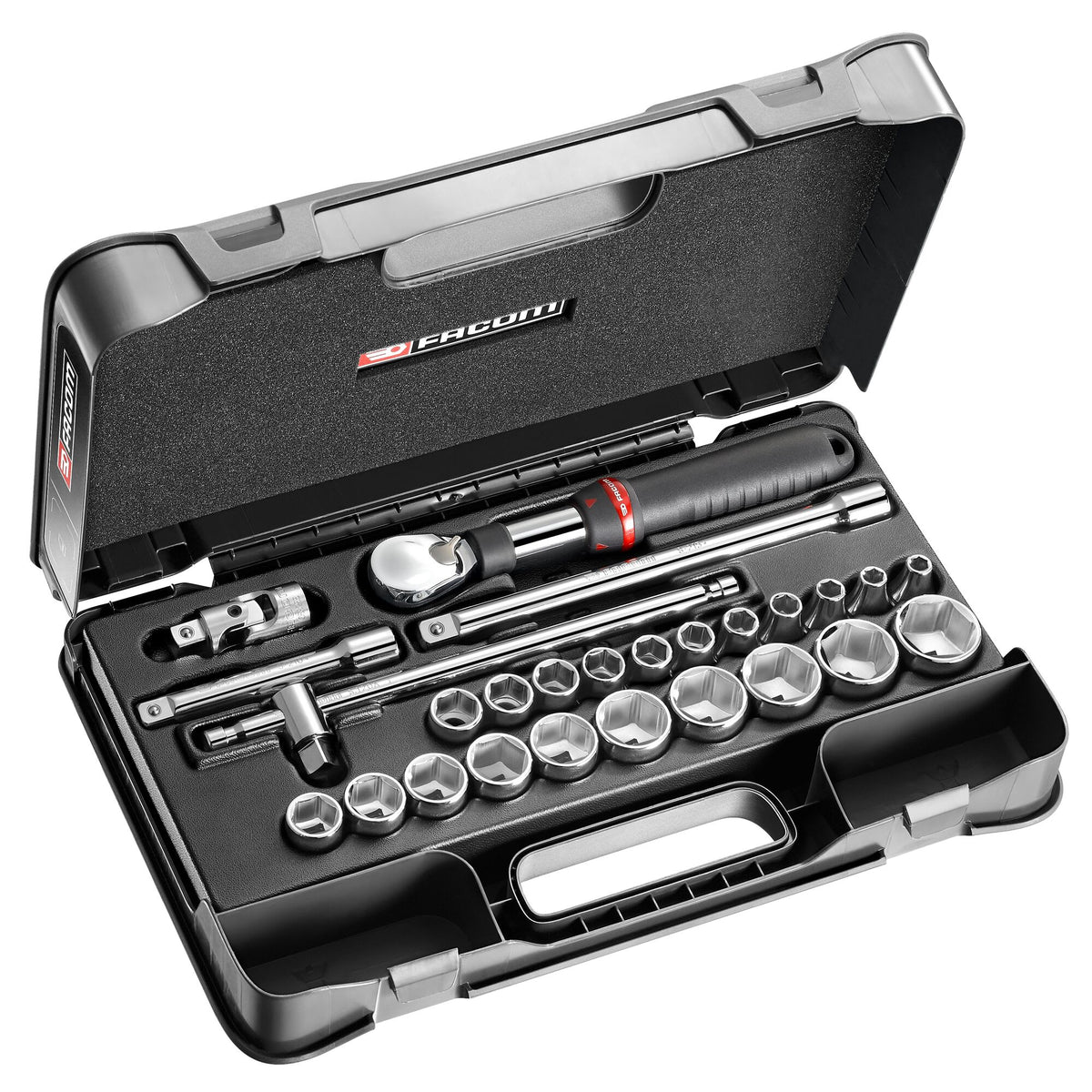 Facom 26-Piece 1/2 in Hexagon Socket Set