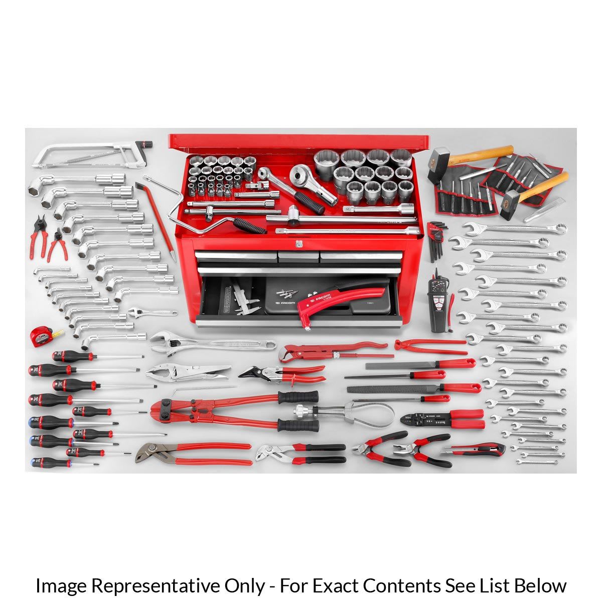 Facom 160 Piece Agricultural Tool Kit with Box