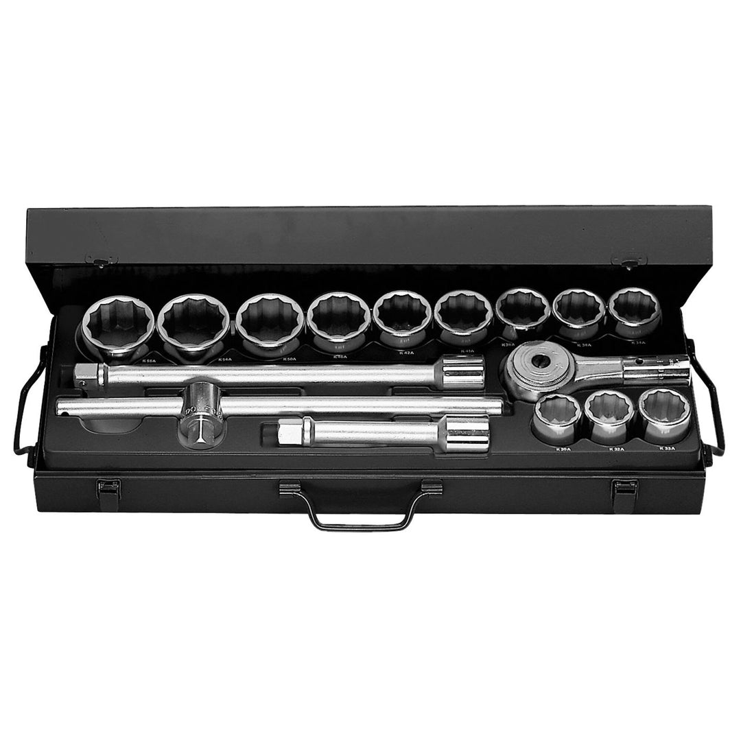 Facom 16-Piece 3/4 in 12 Point Socket Set