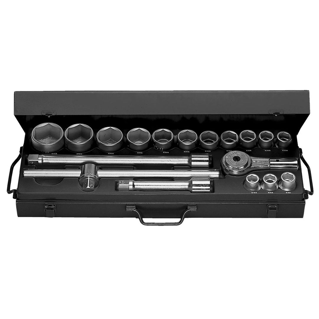 Facom 18-Piece 3/4 in 6 Point Socket Set