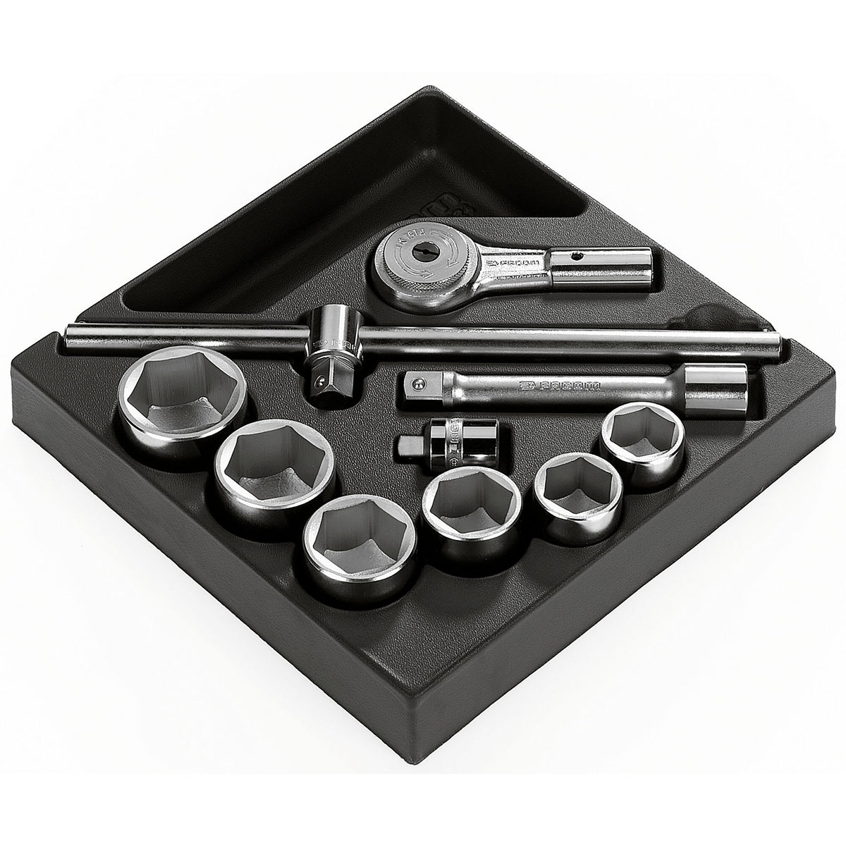 Facom 10-Piece 3/4 in Hexagon Socket Set