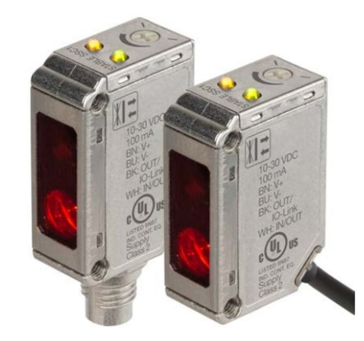 TieDex UK Background Suppression Photoelectric Sensor, Block Sensor, 200 mm, NPN/PNP, IP67