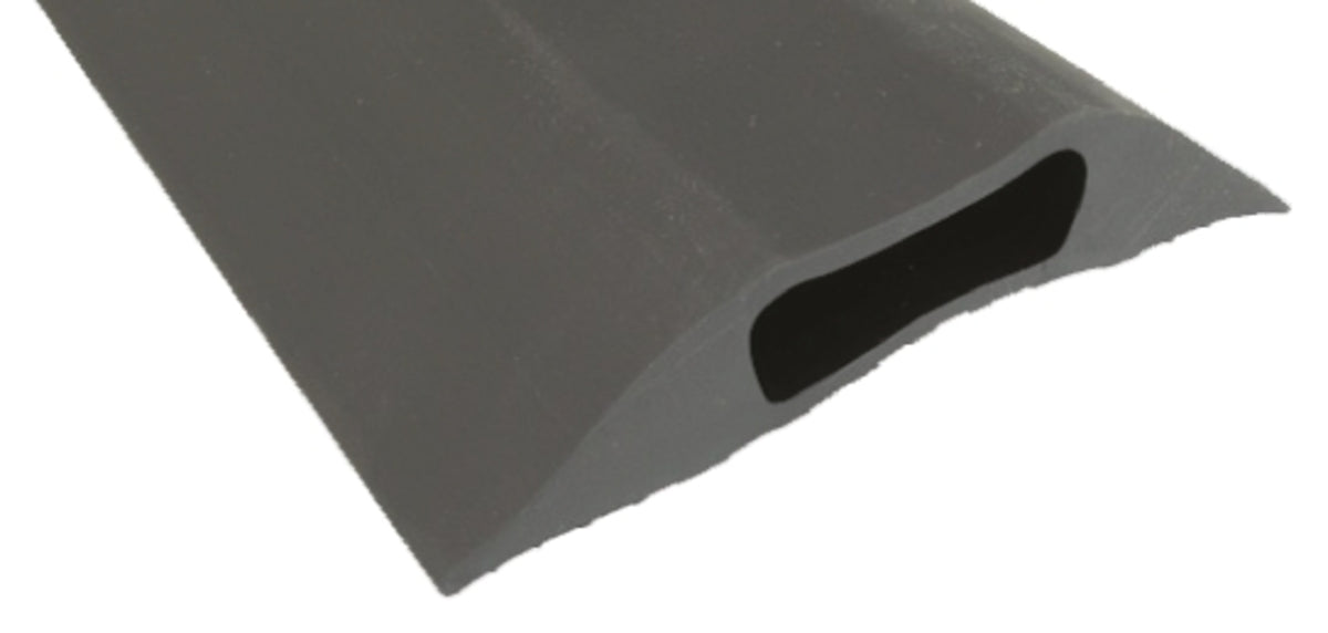 TieDex UK 9 m Grey Cable Cover in Rubber, 30 mm ID