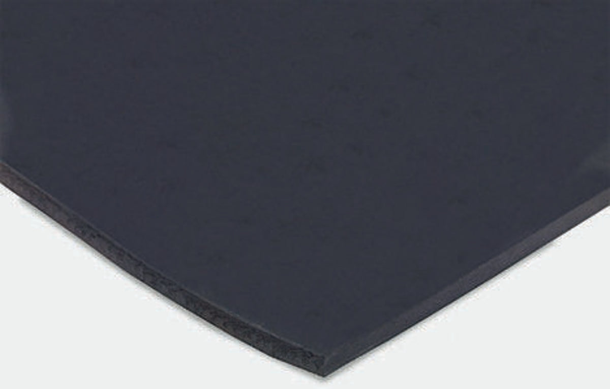 TieDex UK Black Fluorocarbon Rubber Sheet, 600 mm x 600mm x 3 mm, 100kg/cm², 204 °C