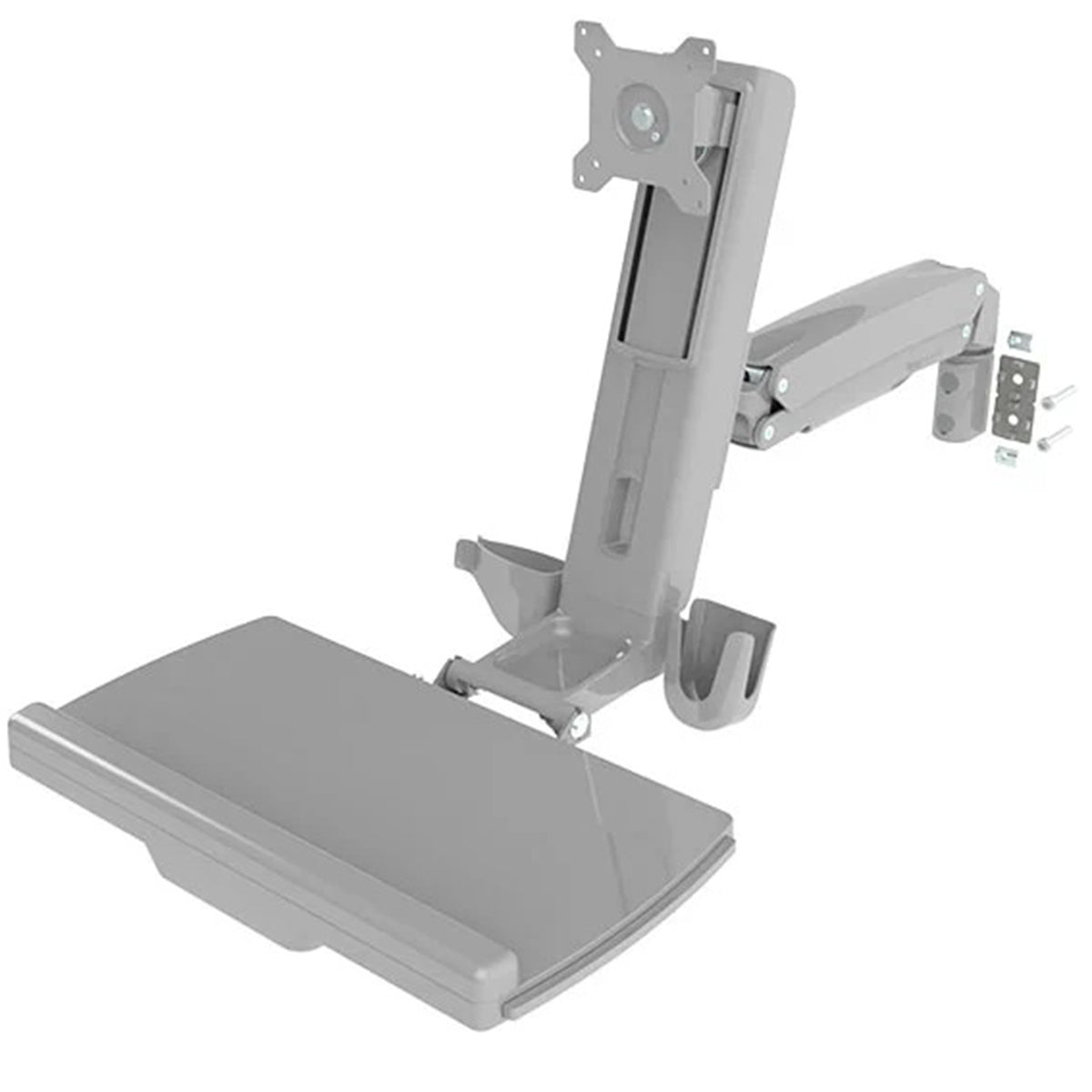 TieDex UK Silver Monitor Arm