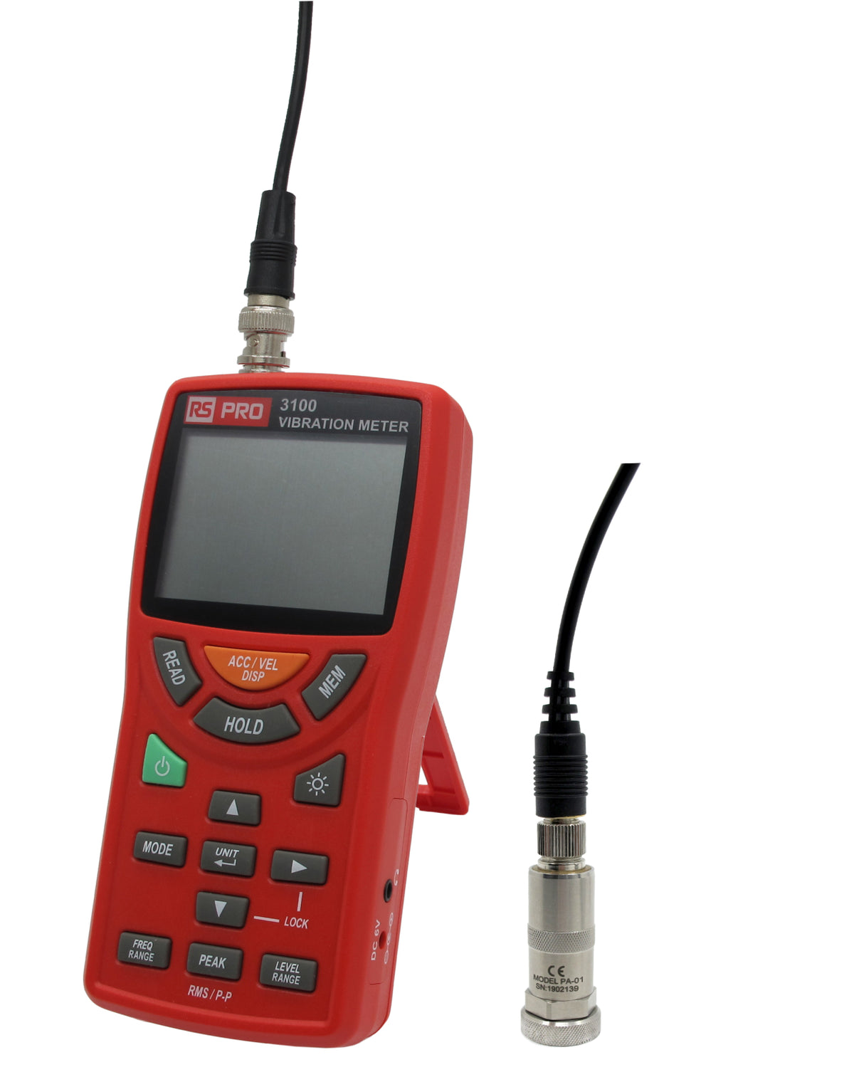 TieDex UK 3100 Vibration Meter - Acceleration, Velocity, Displacement 1 Axis