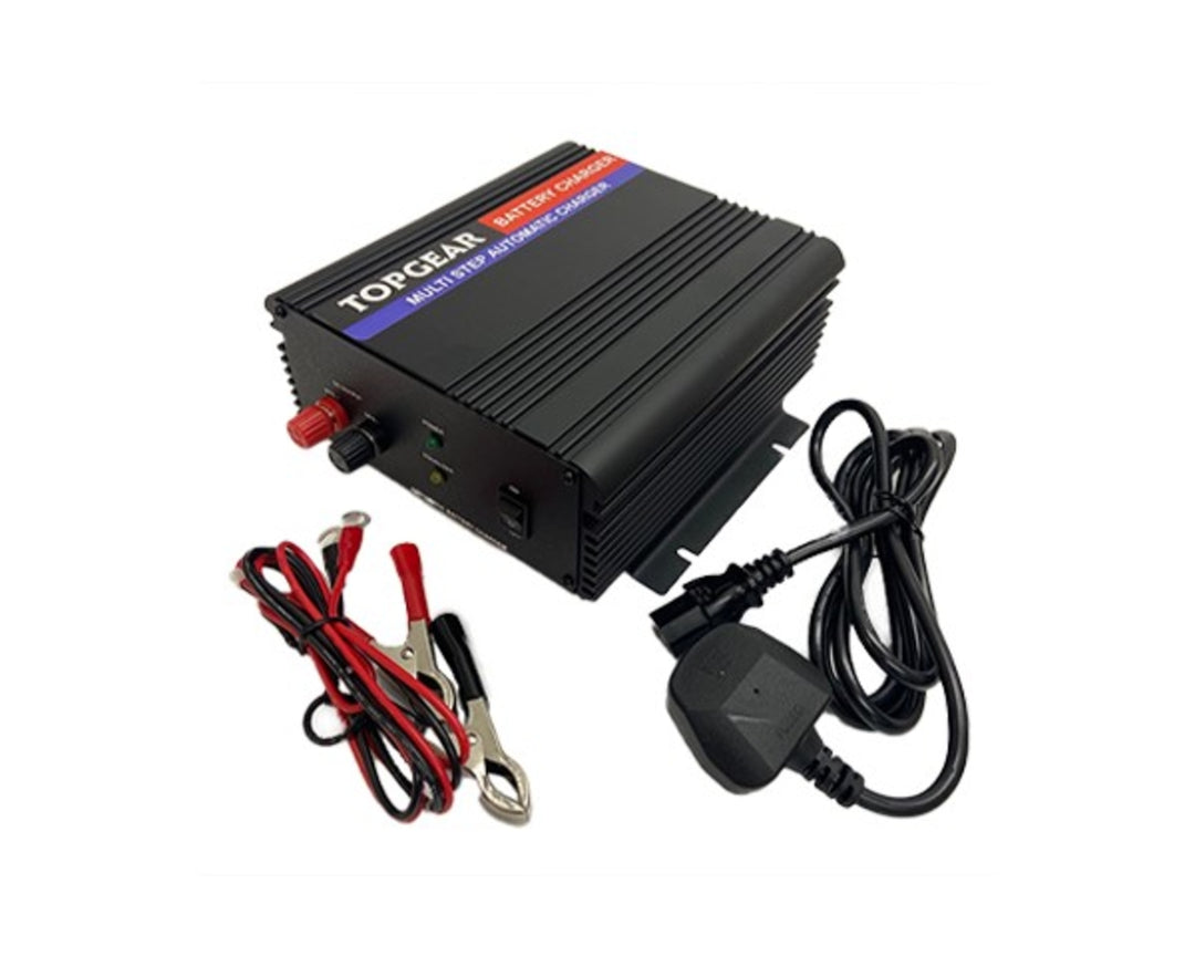 TieDex UK Battery Charger For 27.4V, Lead Acid 20 A with UK, EU plug, 4 Lead Acid