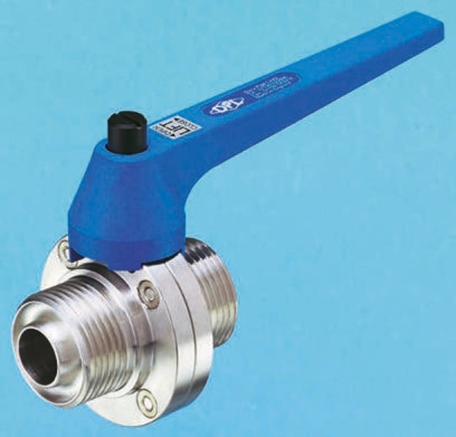 TieDex UK Stainless Steel Butterfly Valve Ethylene Propylene Diene Monomer 50.8 mm
