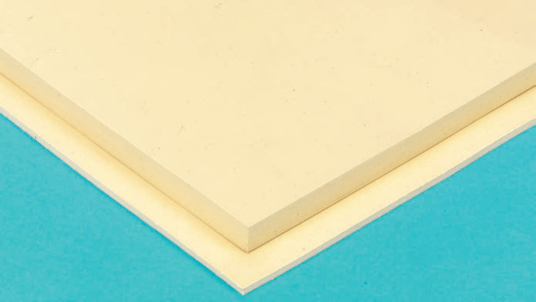 TieDex UK Beige Natural Rubber Rubber Sheet, 1 m x 1m x 3 mm, 18N/mm², 70 °C