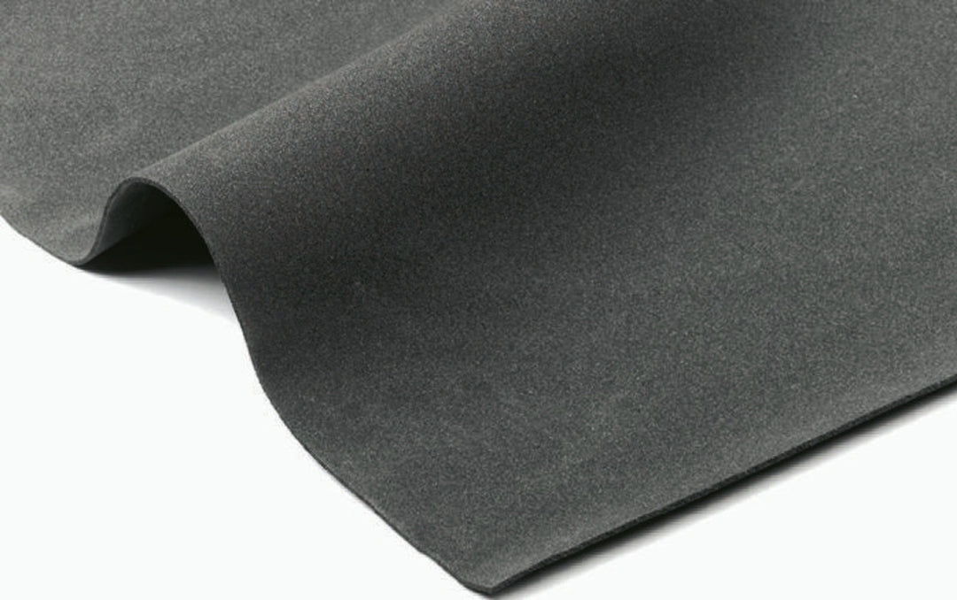 TieDex UK Black Neoprene Sponge Rubber Sheet, 1 m x 2m x 16 mm, 85 °C