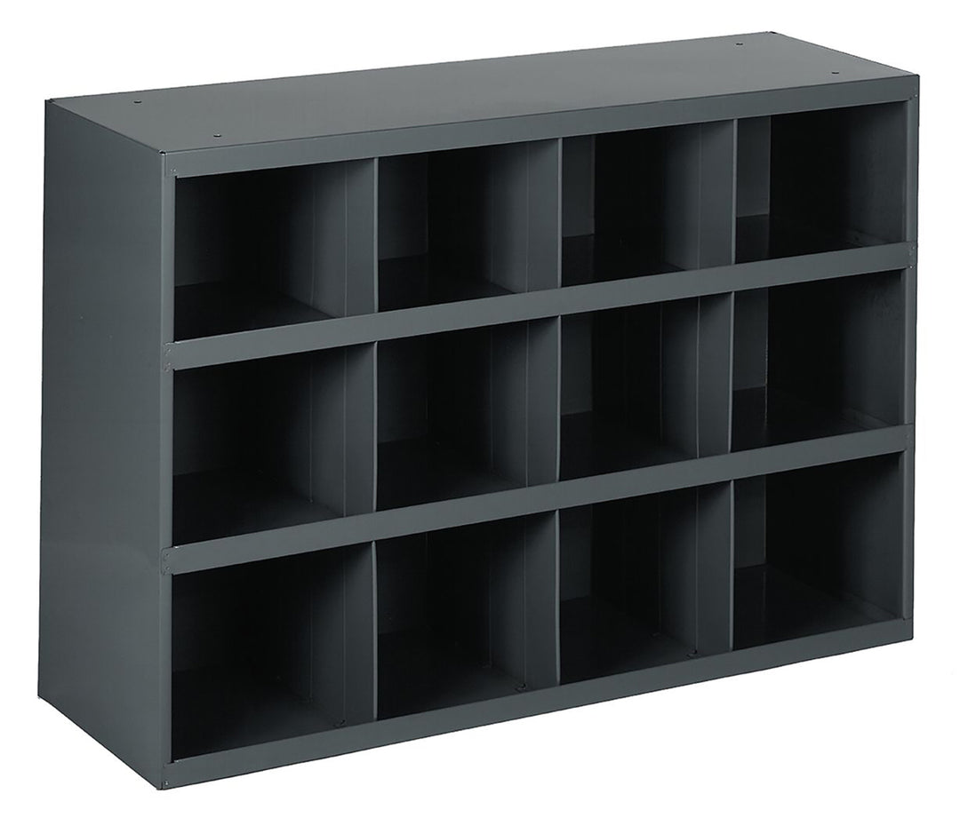 TieDex UK Steel Storage Bin, 305 mm x 857 mm x 606 mm, Grey