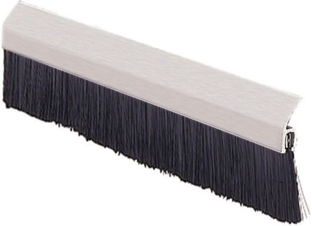 TieDex UK Black Nylon, Aluminium Brush Strip, 150 mm