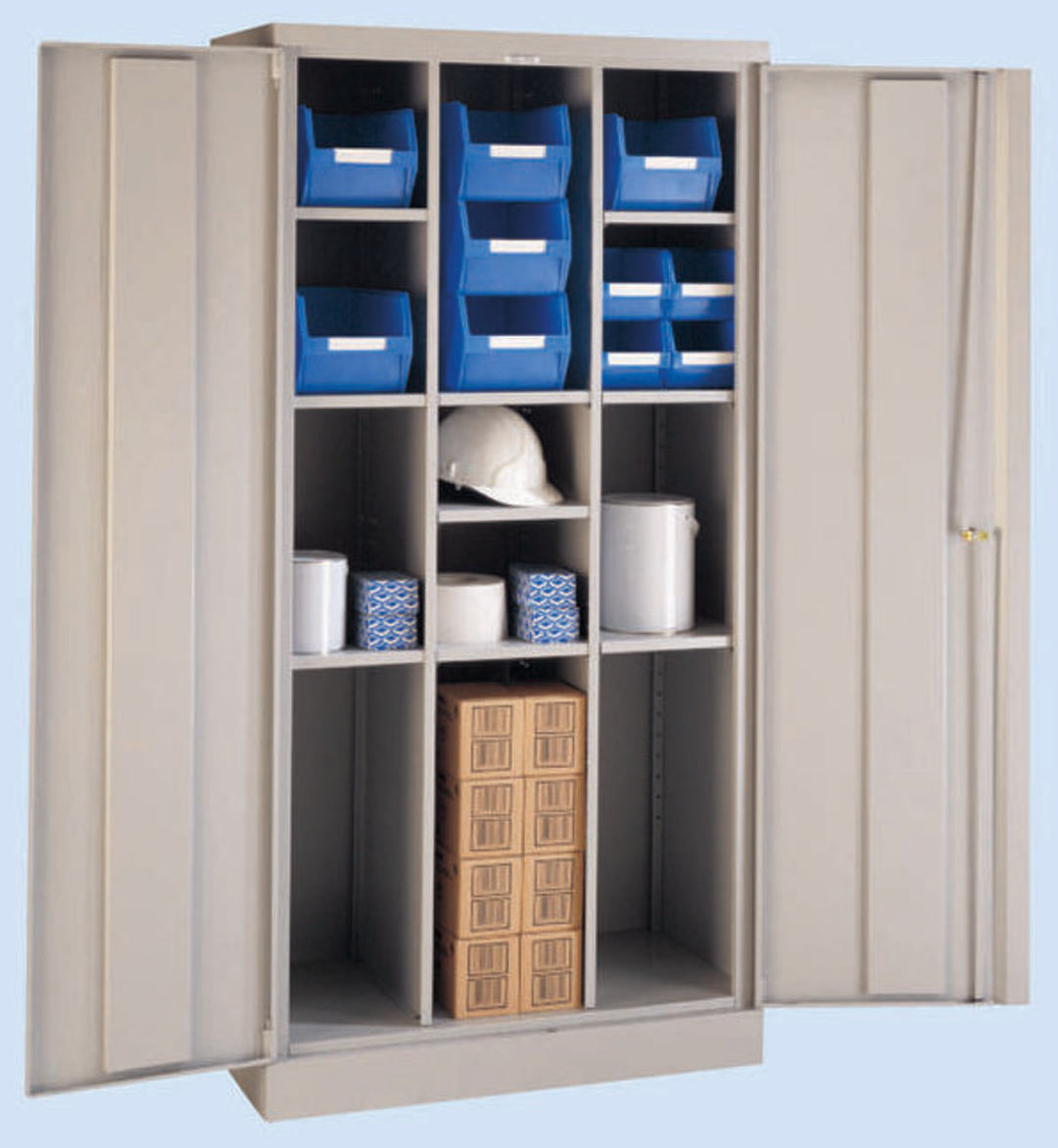 TieDex UK 2 Door Steel Floor Standing Shelf Kit 1.83 m 915mm, 457 mm