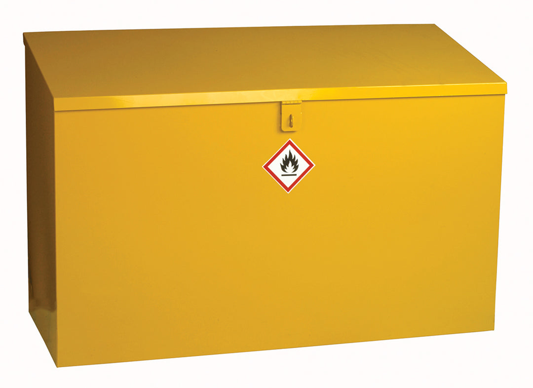 TieDex UK Yellow Steel Lockable 1 Door Hazardous Substance Cabinet, 762 mm x 1m x 460 mm