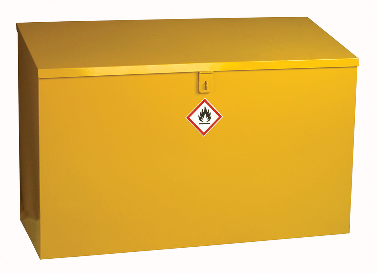 TieDex UK Yellow Steel Lockable 1 Door Hazardous Substance Cabinet, 762 mm x 1m x 460 mm