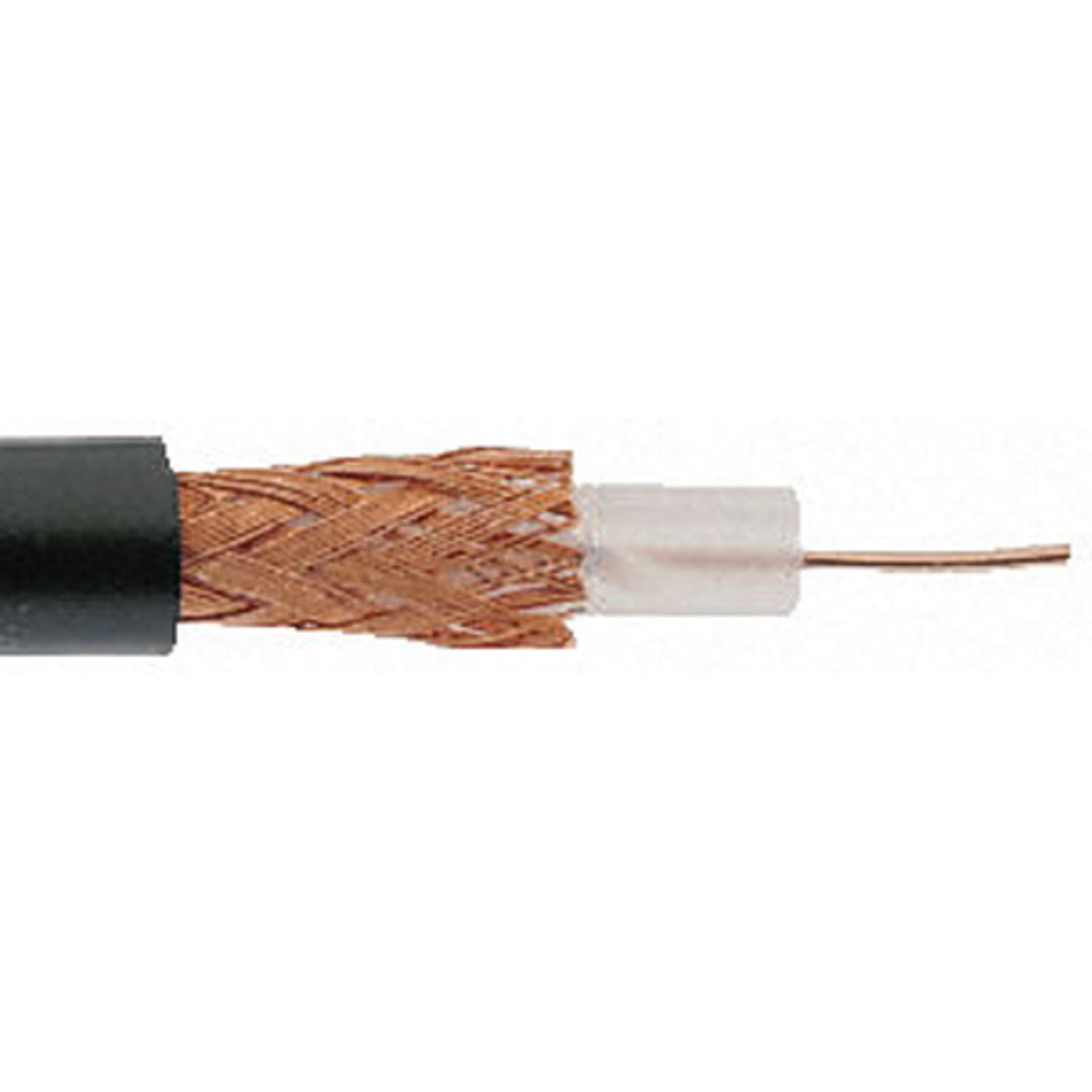 TieDex UK 93 Ω Coaxial Cable, 100 m Black
