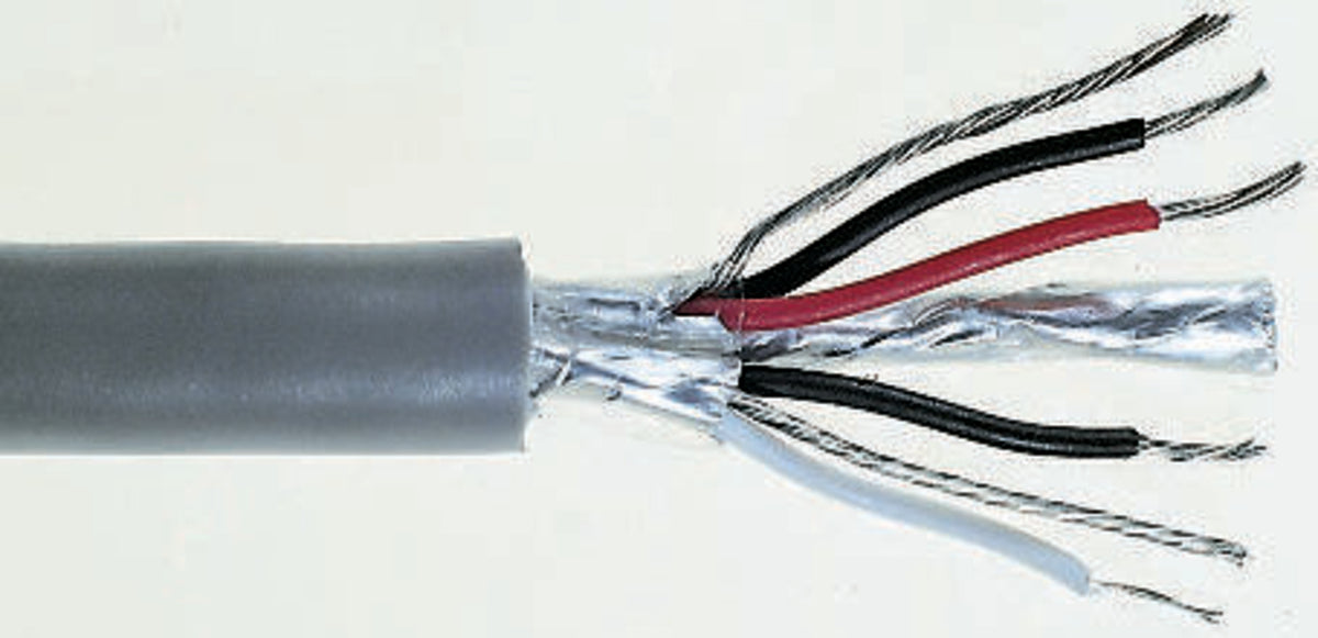 TieDex UK Data Cable 2 Pairs 4 Cores 0.34 mm² 500 m Grey Sheath Polyvinyl Chloride