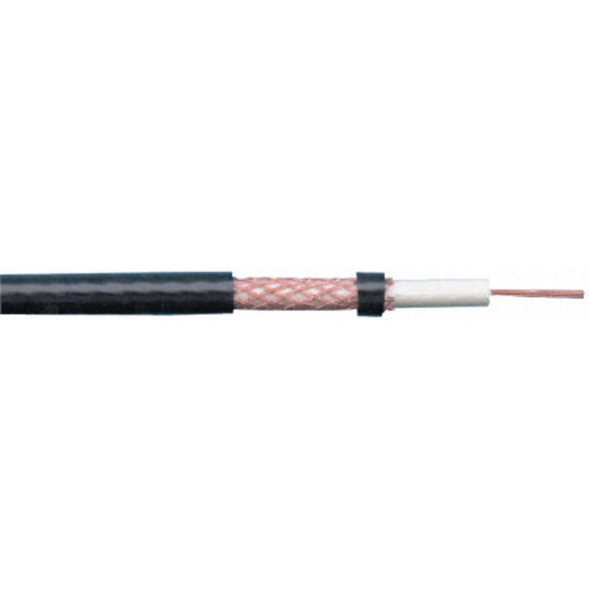 TieDex UK 75 Ω Coaxial Cable, 200 m, 22 AWG White