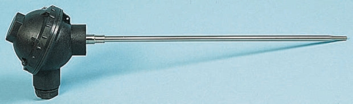 TieDex UK PT100 RTD Sensor 6 mm Dia, 250 mm Long, 3 Wire, Class A 250 °C max