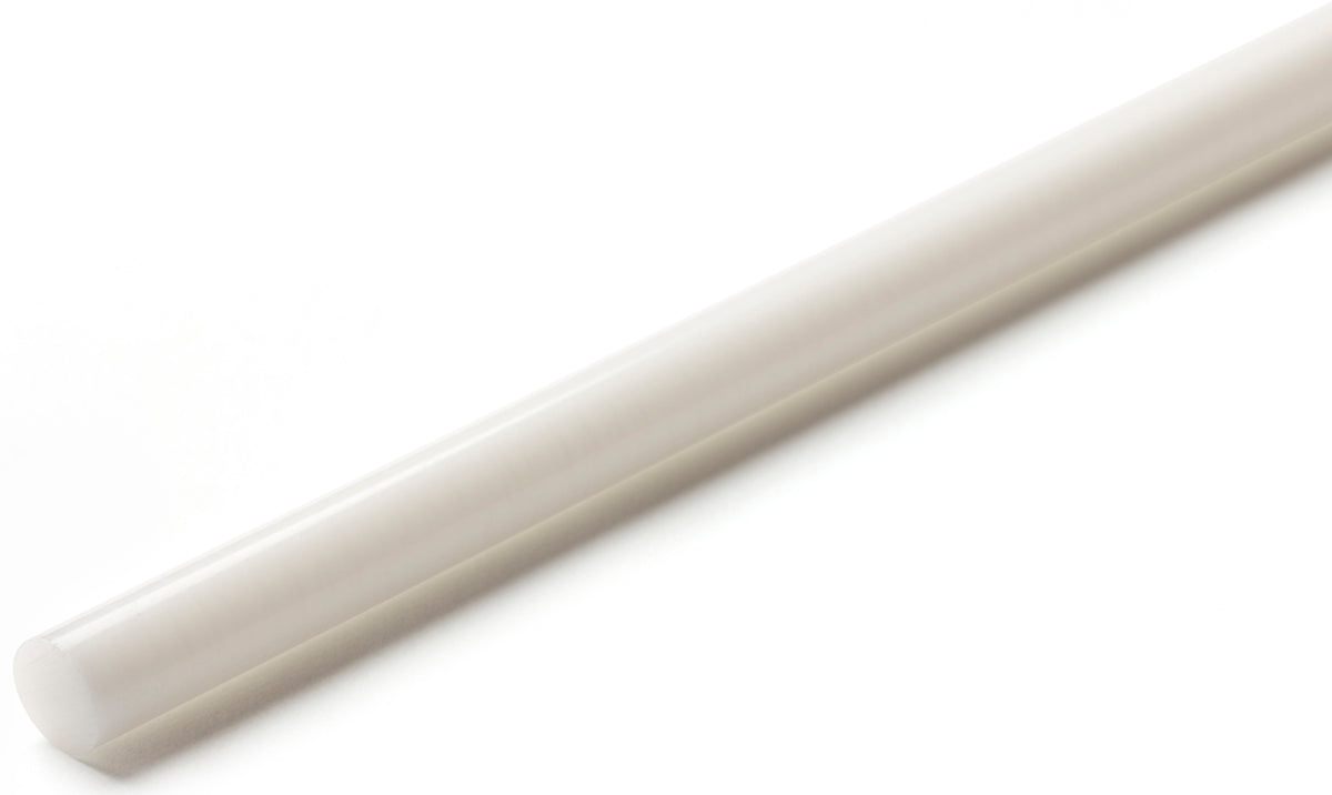TieDex UK White Acetal Rod, 500 mm x 80 mm Diameter