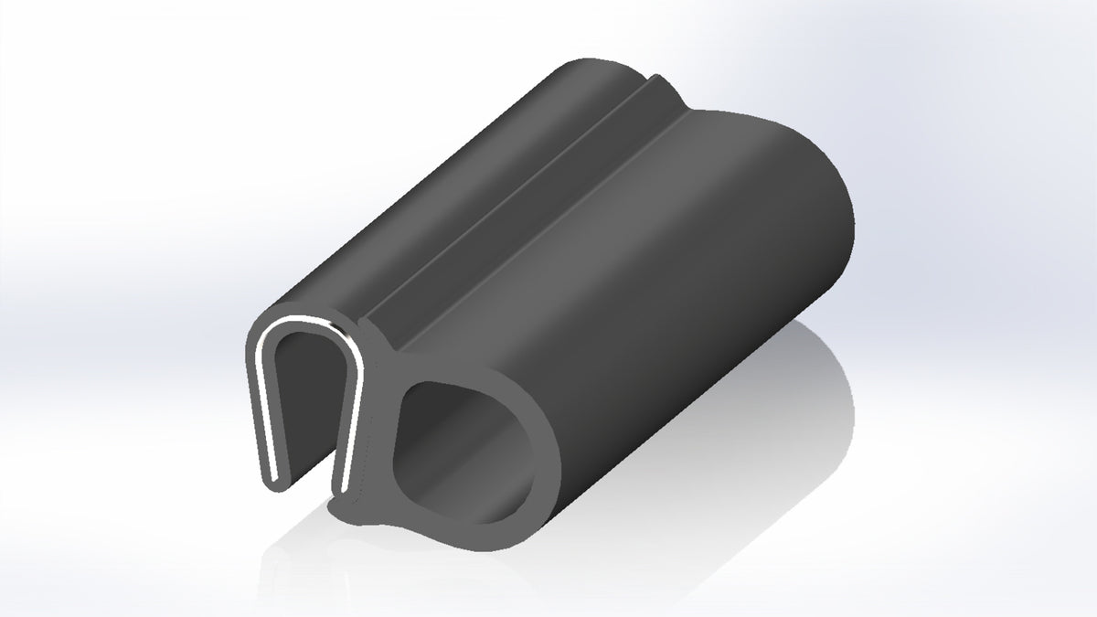 TieDex UK Black Ethylene Propylene Diene Monomer Edge Protection, 20 m