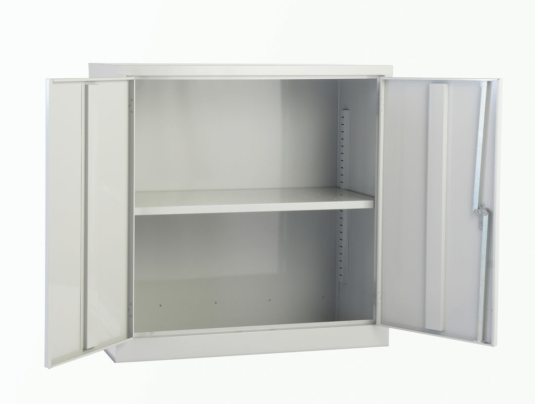 TieDex UK 2 Door Mild Steel Floor Standing Cabinet 915 mm 915mm, 457 mm