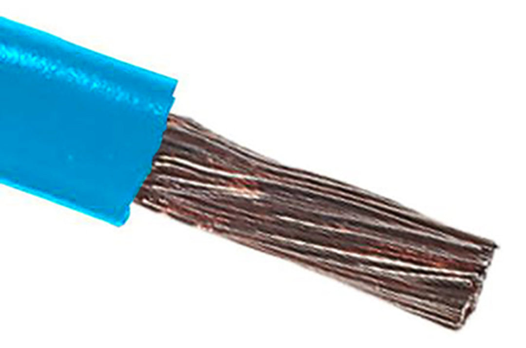 TieDex UK Blue 16 mm² Hook Up Wire, 6 AWG, 115 x 0.4 mm, 0.4 mm core strands, 100 m, Polyvinyl Chloride