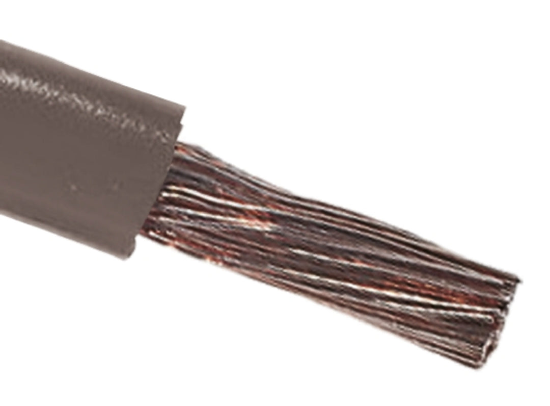 TieDex UK Grey 10 mm² Hook Up Wire, 8 AWG, 72 x 0.4 mm, 400 μm core strands, 100 m, Polyvinyl Chloride