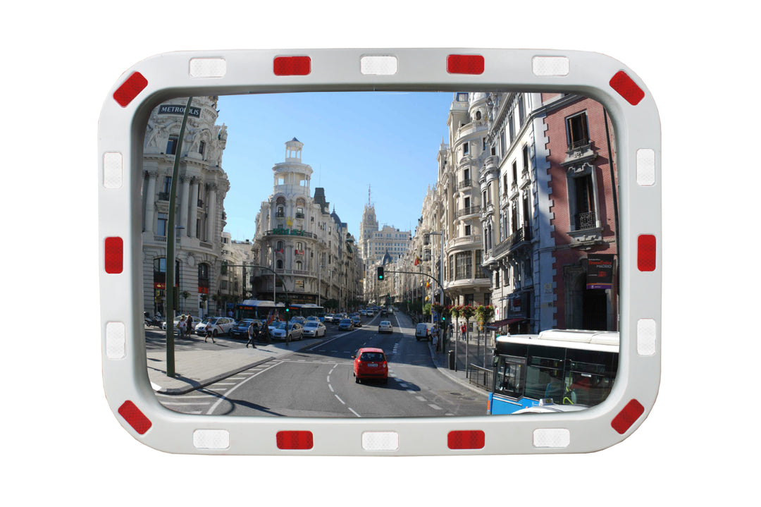 TieDex UK Polycarbonate Outdoor Mirror, Rectangular