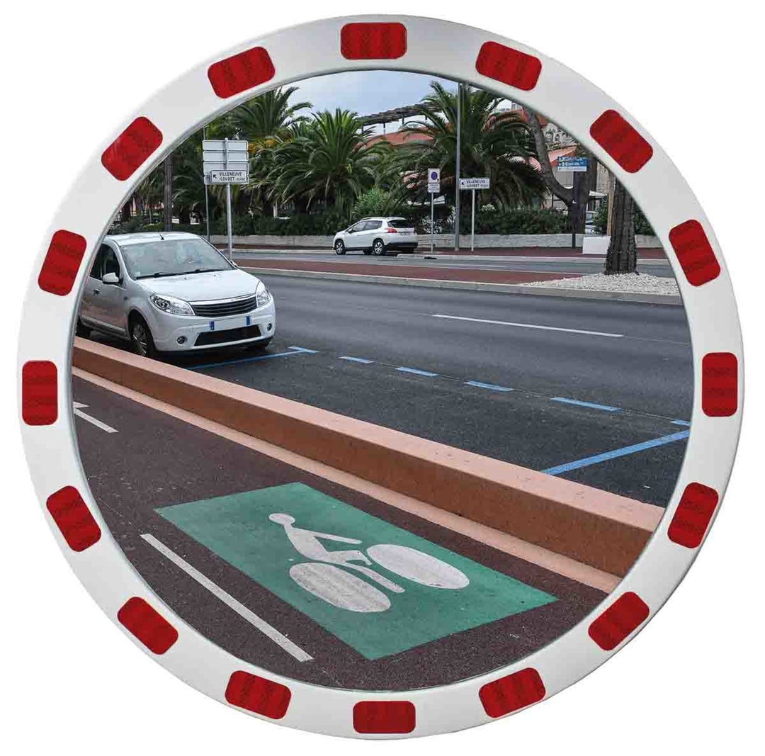 TieDex UK Polycarbonate Outdoor Mirror, Circular