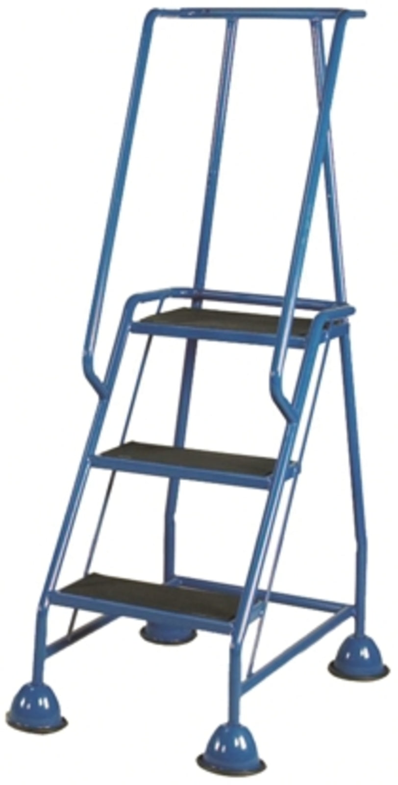 TieDex UK 3 Tread Steel, Rubber Steps 0.77m Platform Height, Blue