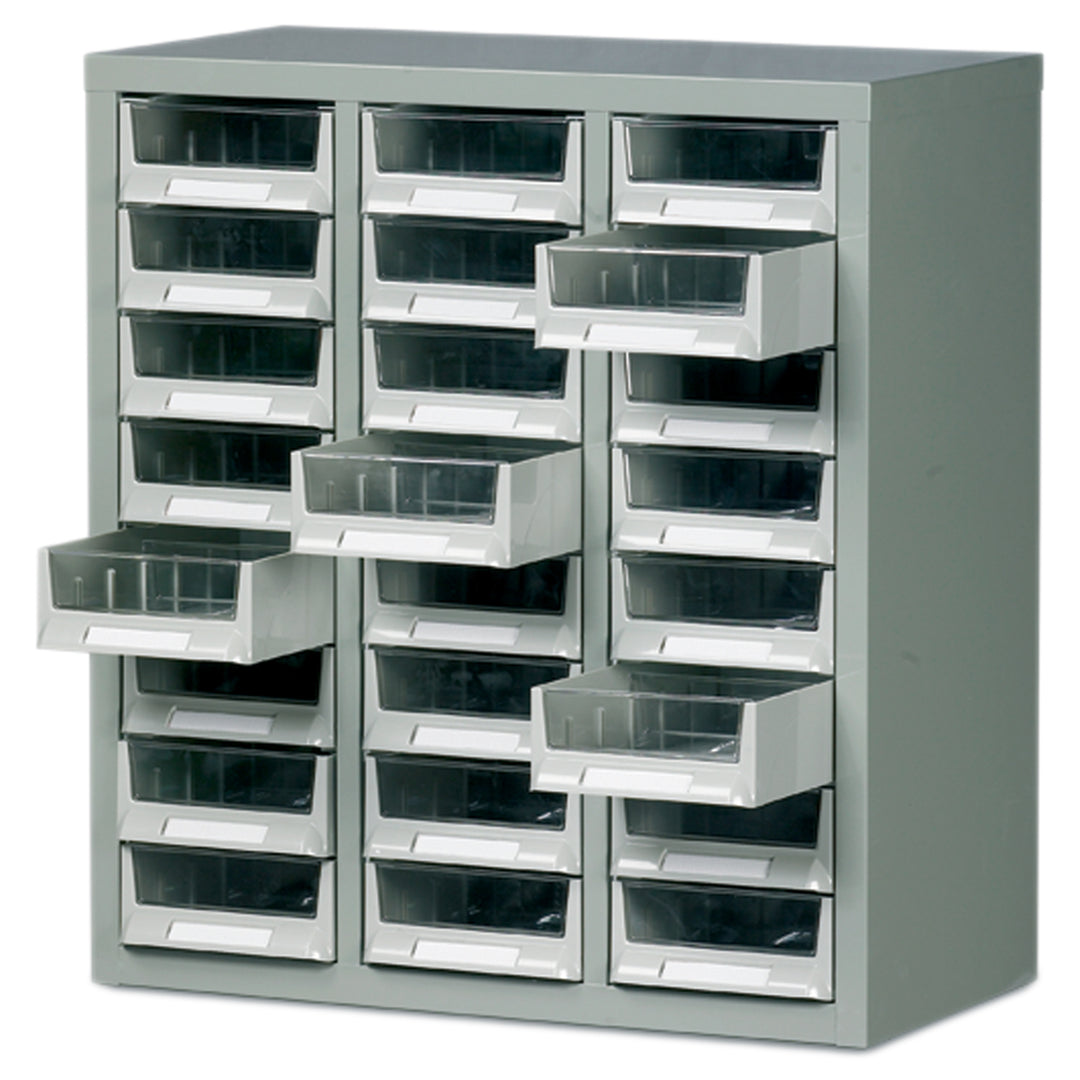 TieDex UK Steel Cabinet 24, Steel, 640 mm x 586mm x 290 mm, Grey