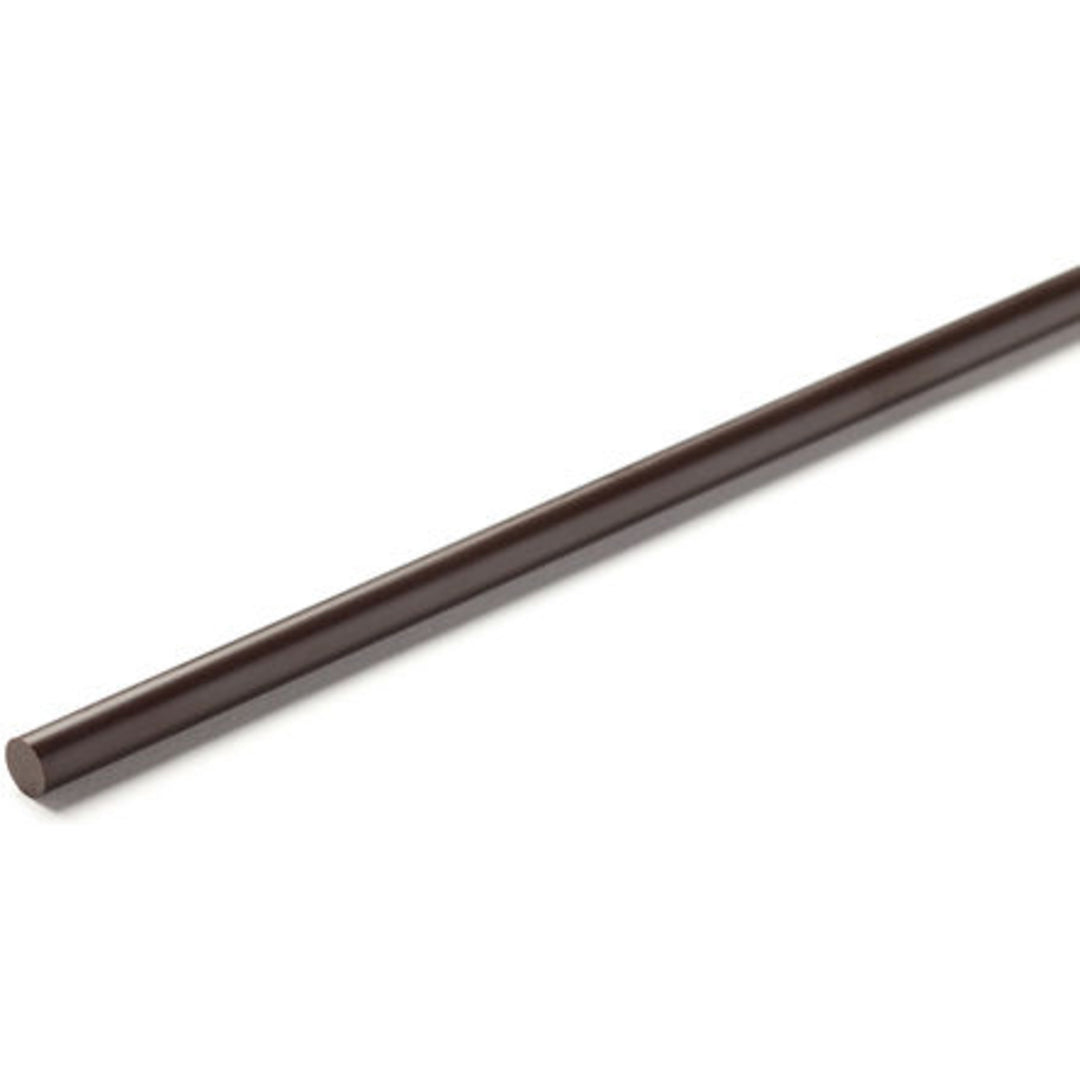 TieDex UK Brown Polyimide PI Rod, 250 mm x 6.35 mm Diameter