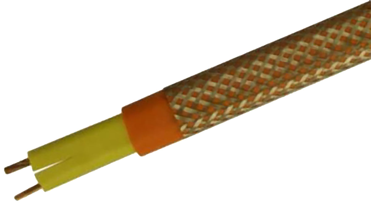 TieDex UK Constant Wattage Trace Heating Cable, 240V ac, 30 W, 200 °C, -60 °C, 20 m