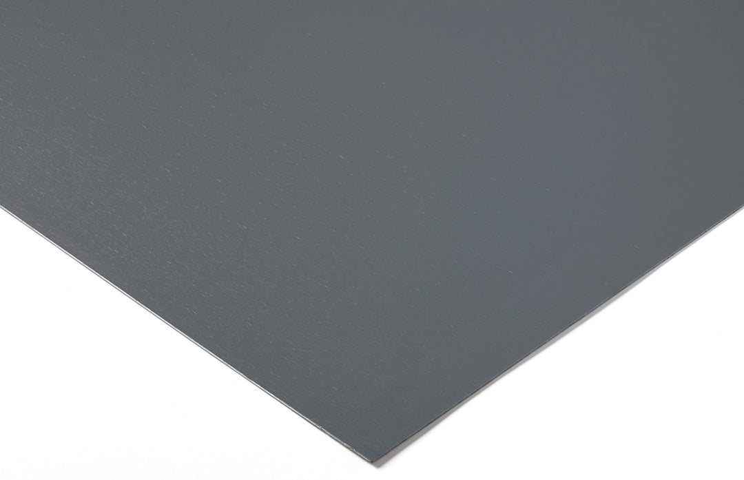 TieDex UK Grey PVC Plastic Sheet, 1 m x 1m x 15 mm