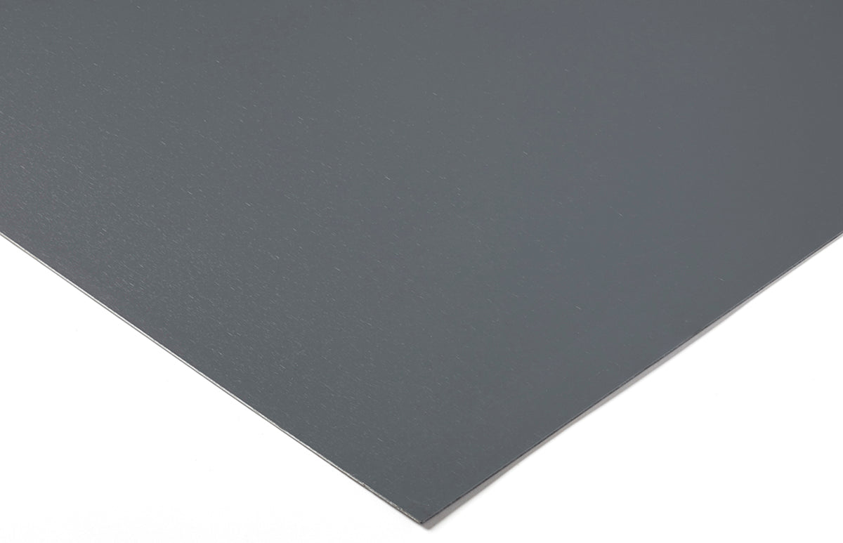 TieDex UK Grey PVC Plastic Sheet, 1 m x 1m x 12 mm