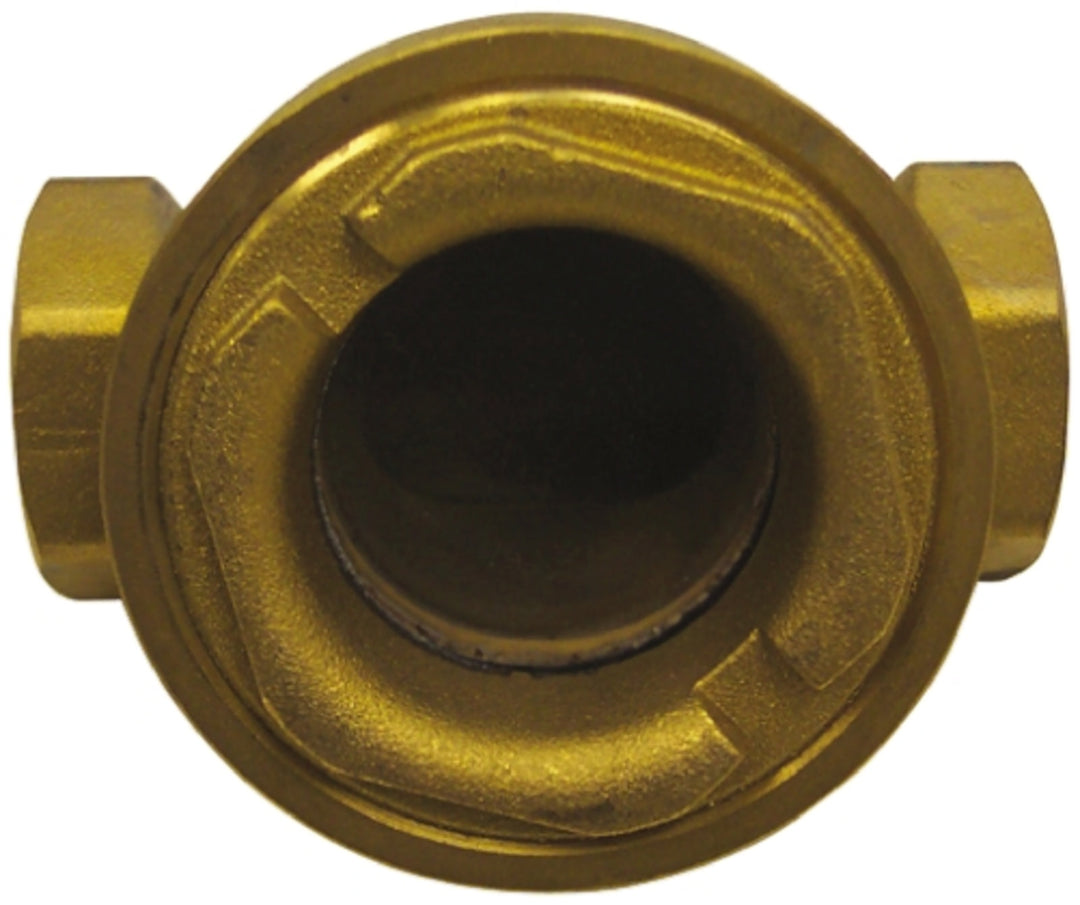 TieDex UK Brass Threaded Threaded BSP Sight Glass Non Return Valve 1/2 in, 12 bar