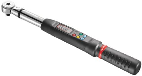 Facom Digital Torque Wrench, 6.7 – 135 Nm, 3/8 in Drive, Square Drive, 415mm Overall, RSCAL