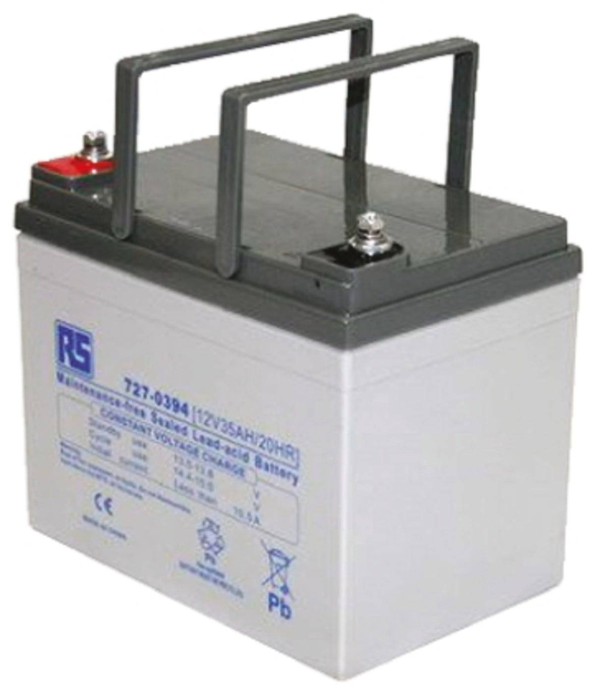 TieDex UK 12 V, T6 Sealed Lead Acid Battery, 35 Ah, 164mm x 195 mm