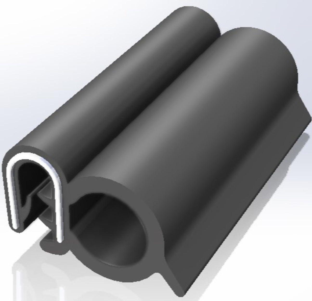 TieDex UK Black Ethylene Propylene Diene Monomer Edging Strip, 20 m