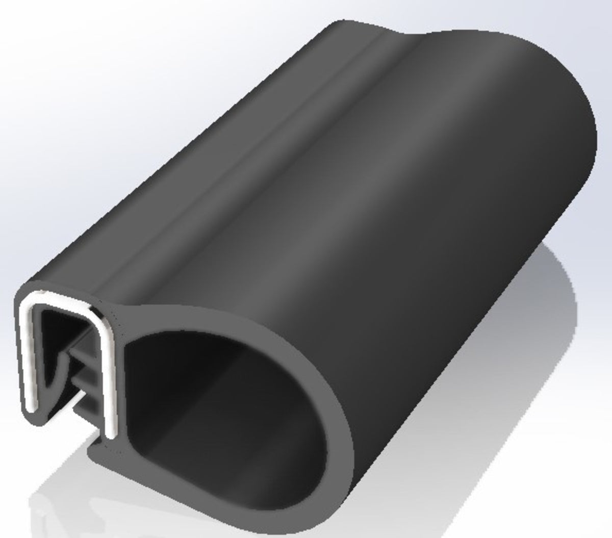 TieDex UK Black Ethylene Propylene Diene Monomer Edging Strip, 20 m