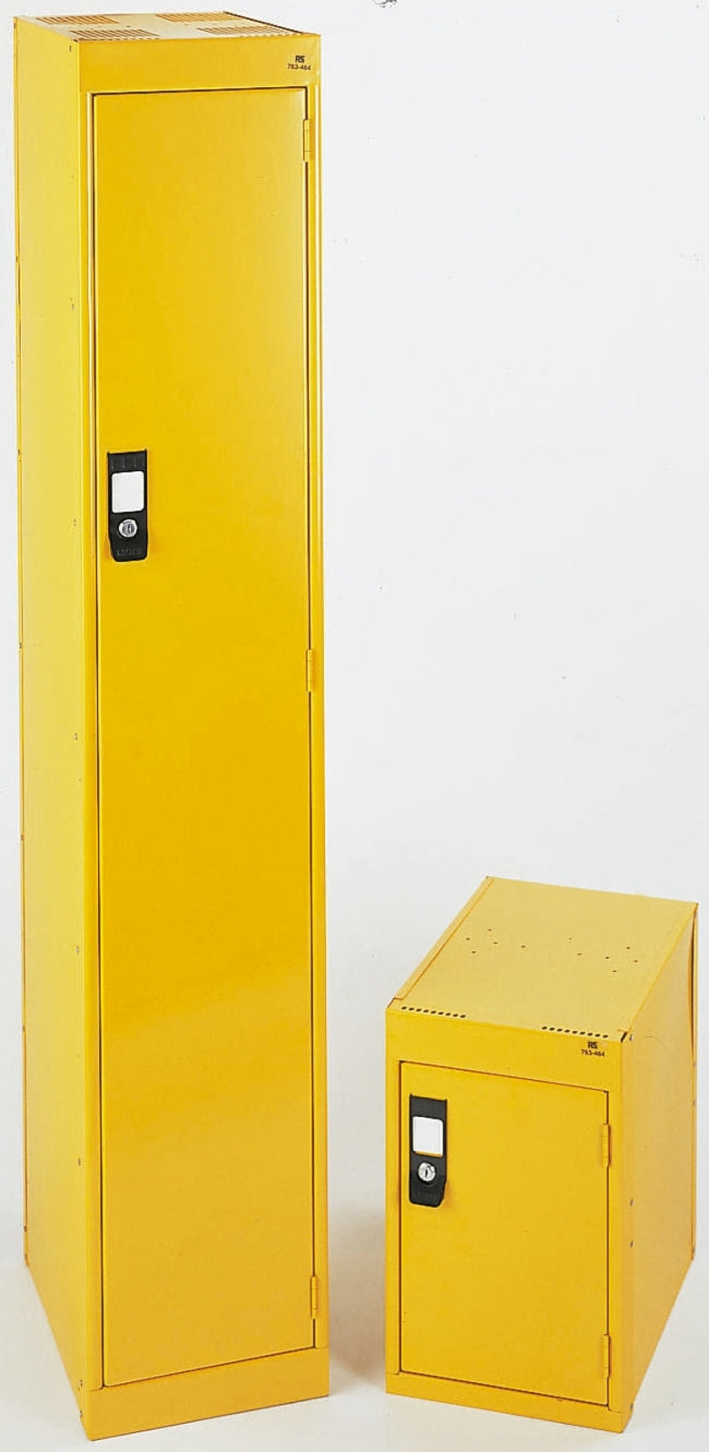 TieDex UK 1 Door Steel Yellow Locker, 1.7 m x 300 mm x 450 mm