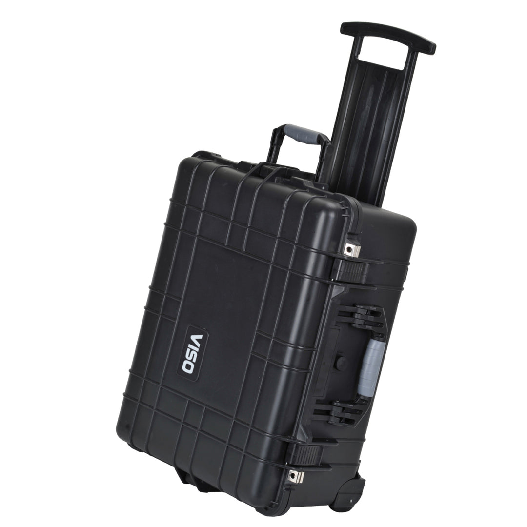 TieDex UK Plastic Waterproof Watertight Transit Case Wheeled, 560 mm 455 mm 265 mm