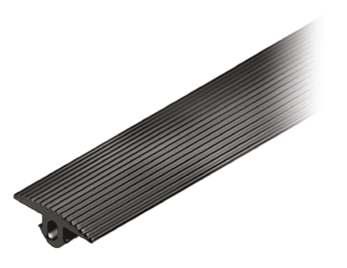 TieDex UK Black Nitrile Cover Strip, 8 mm Groove Size, 20 m Length